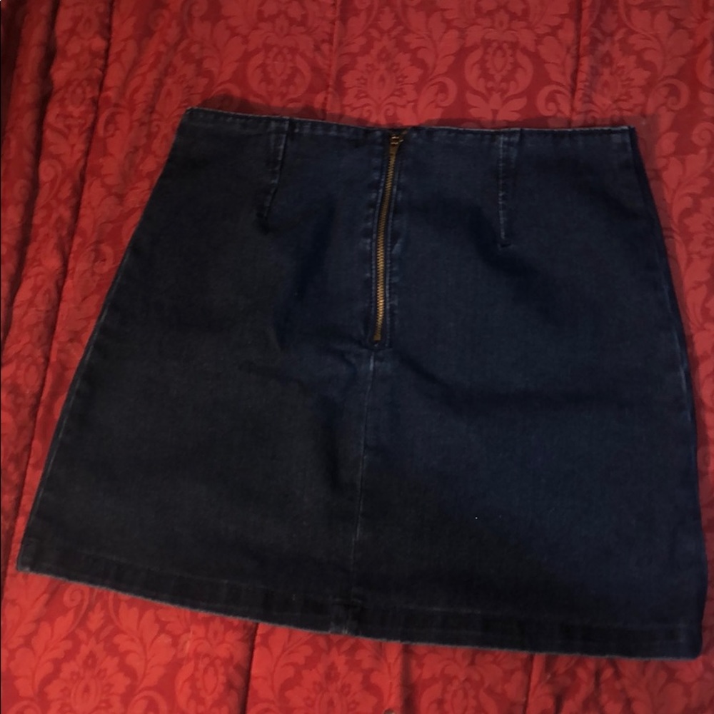 F21 large jean skirt